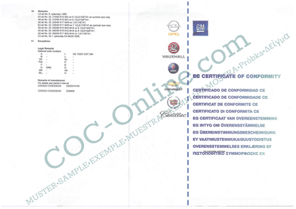 EC Certificate of Conformity SAAB