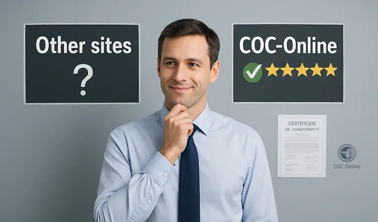 Cómo elegir una web de confianza para comprar tu Certificado de Conformidad (COC)