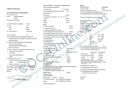 EC Certificate of Conformity HYUNDAI 2